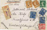 Lettre recommandée pour l'Allemagne recommandée Jeanne 257