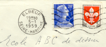 5 janvier 1959   Marianne de Muller .